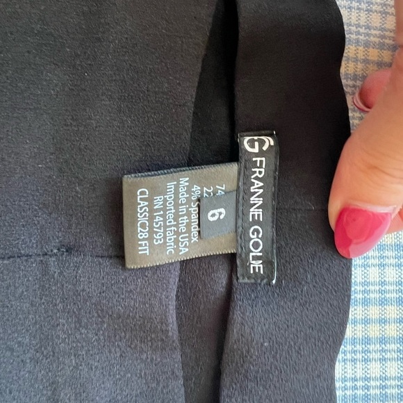 EUC Franne Golde Original Magic Black Pants Size 6 Stretchy - Picture 3 of 5